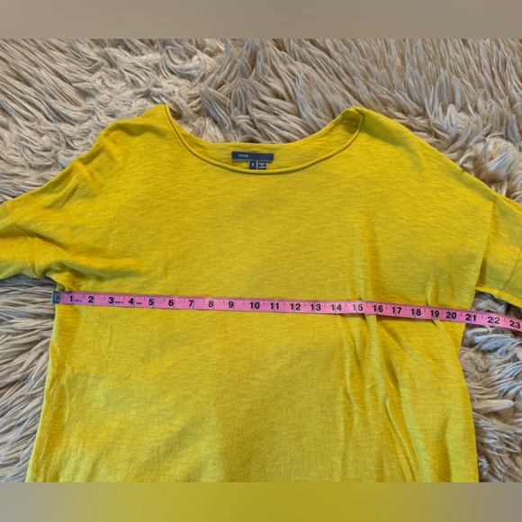 SALE! Vince Long Sleeve Hi Lo Cotton Pullover size Small - Picture 9 of 14